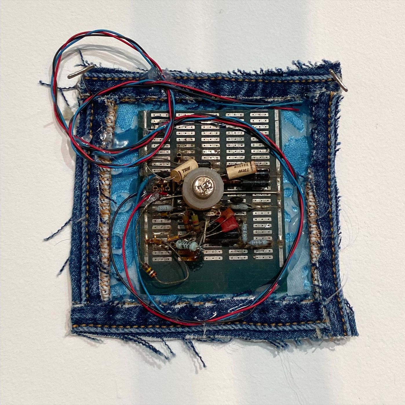 Machine knit ladder sculpture