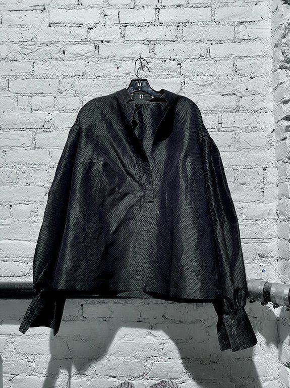 Severance dyed blouse on hanger