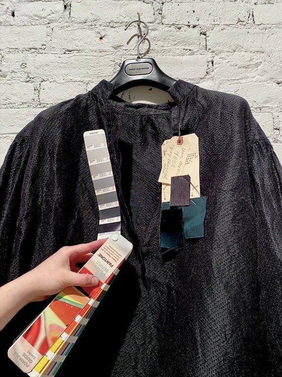 Severance Pantone color matching on garment