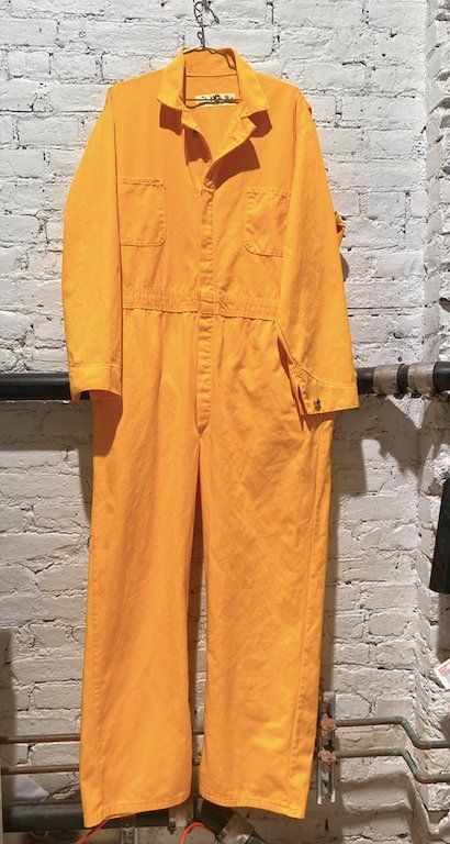 Hugh Jackman jumpsuit on hanger